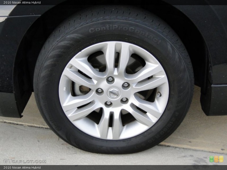 2010 Nissan Altima Hybrid Wheel and Tire Photo #51604978