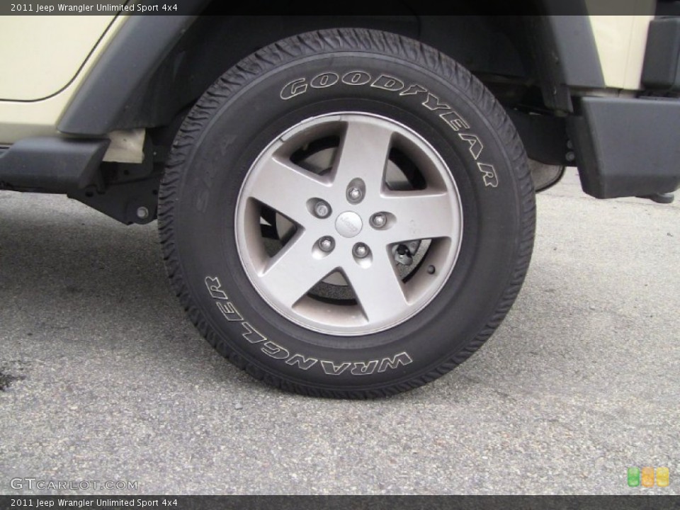 2011 Jeep Wrangler Unlimited Sport 4x4 Wheel and Tire Photo #51606268