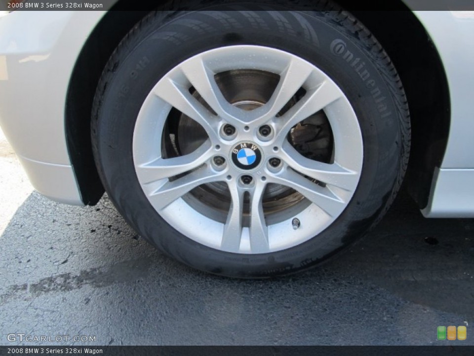 2008 BMW 3 Series 328xi Wagon Wheel and Tire Photo #51618685