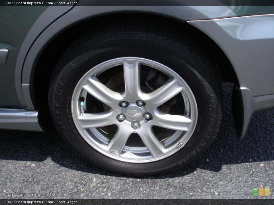 2007 Subaru Impreza Outback Sport Wagon Wheel and Tire Photo #51640849