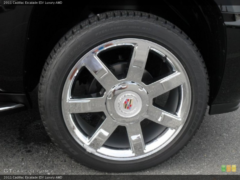 2011 Cadillac Escalade ESV Luxury AWD Wheel and Tire Photo #51646843