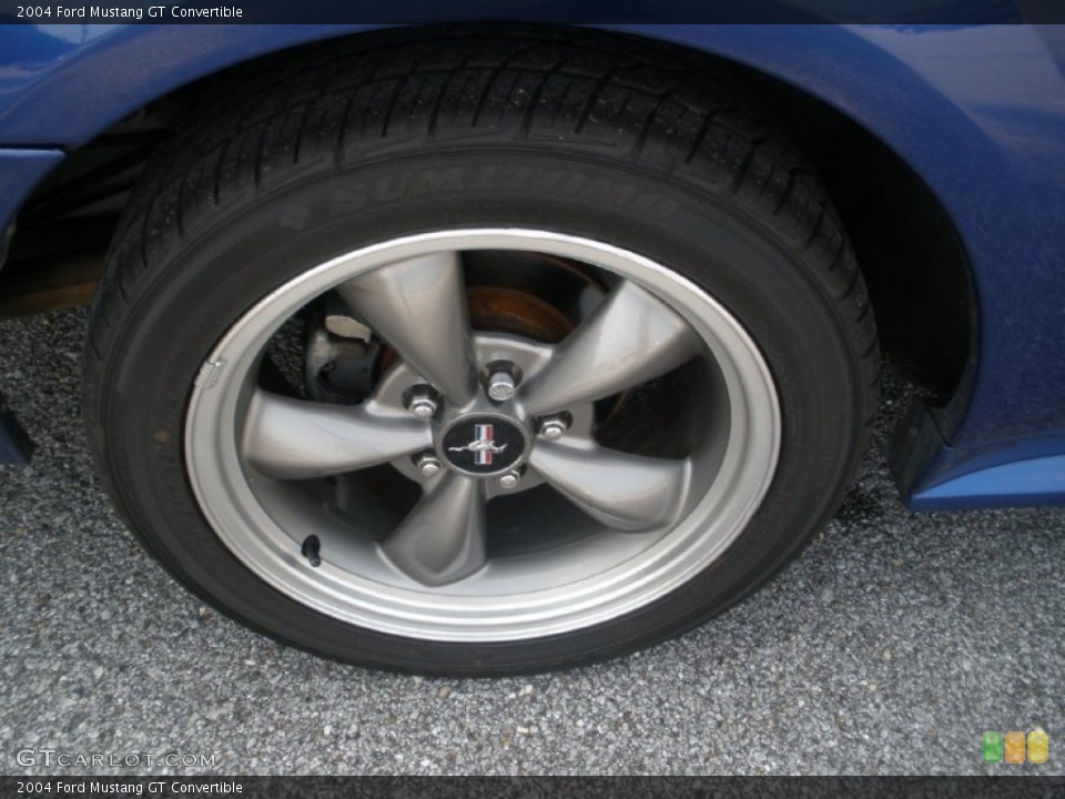 2004 Ford Mustang GT Convertible Wheel and Tire Photo #51652312