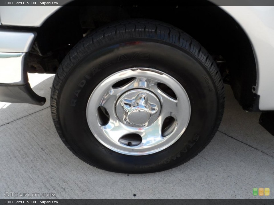 2003 Ford F150 XLT SuperCrew Wheel and Tire Photo #51656539