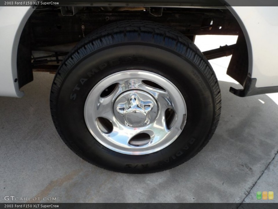 2003 Ford F150 XLT SuperCrew Wheel and Tire Photo #51656548