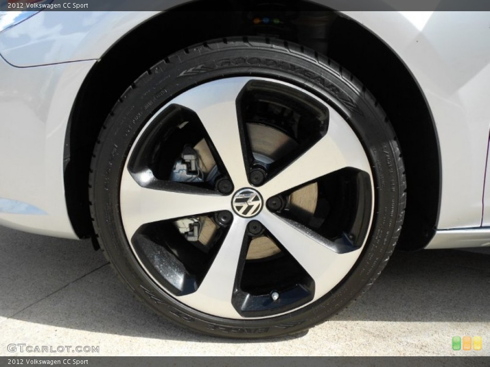 2012 Volkswagen CC Sport Wheel and Tire Photo #51656671