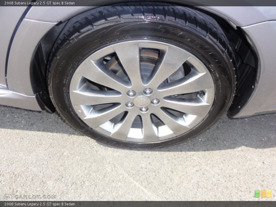 2008 Subaru Legacy 2.5 GT spec.B Sedan Wheel and Tire Photo #51657124