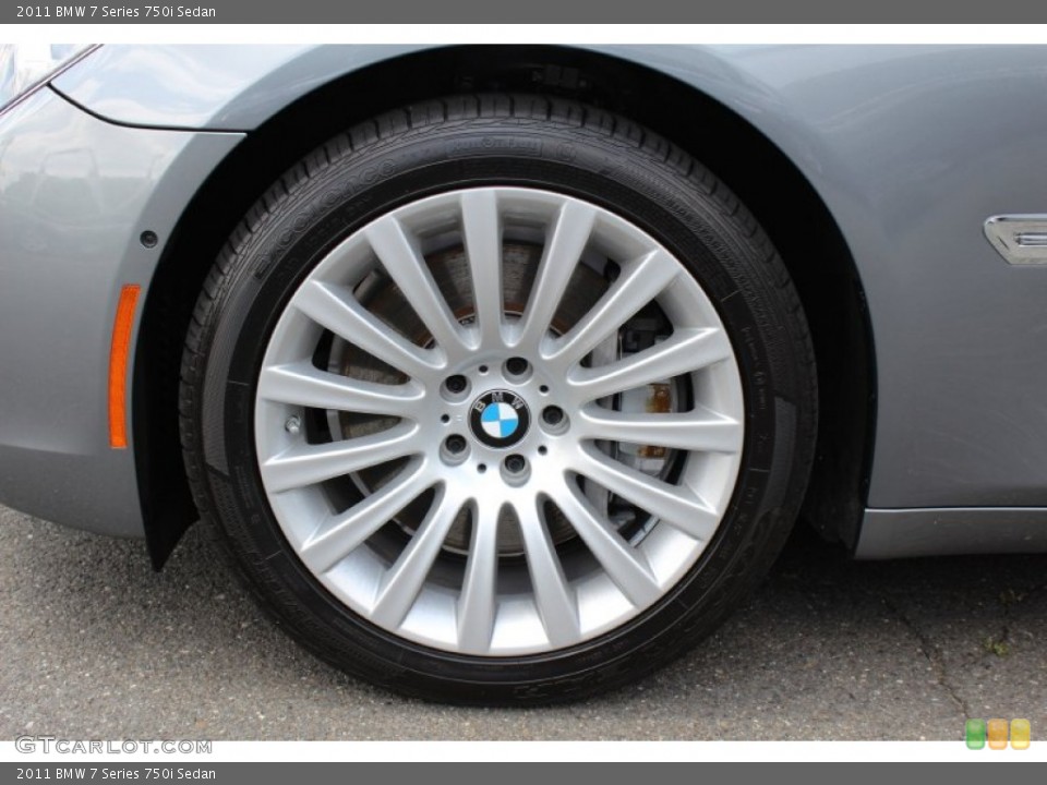 2011 BMW 7 Series 750i Sedan Wheel and Tire Photo #51658099