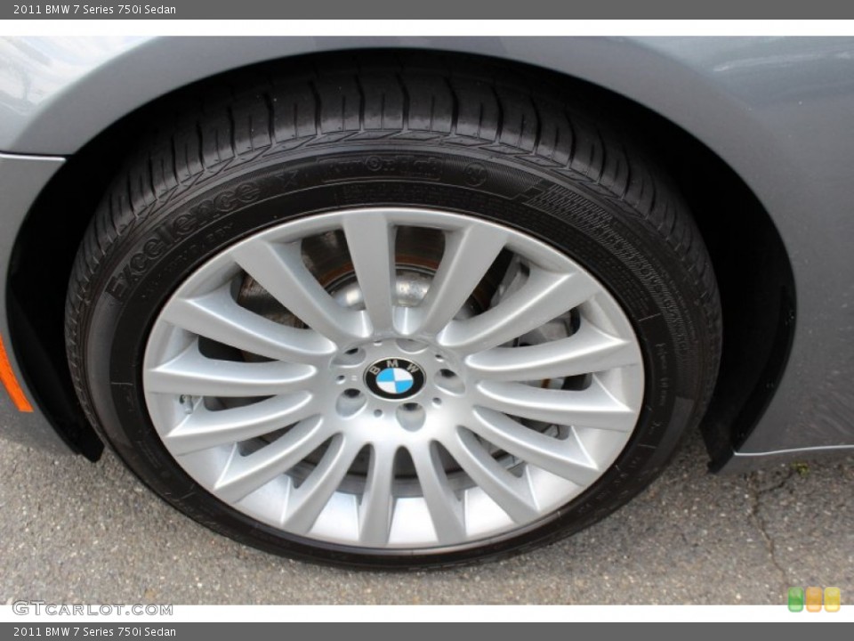 2011 BMW 7 Series 750i Sedan Wheel and Tire Photo #51658108