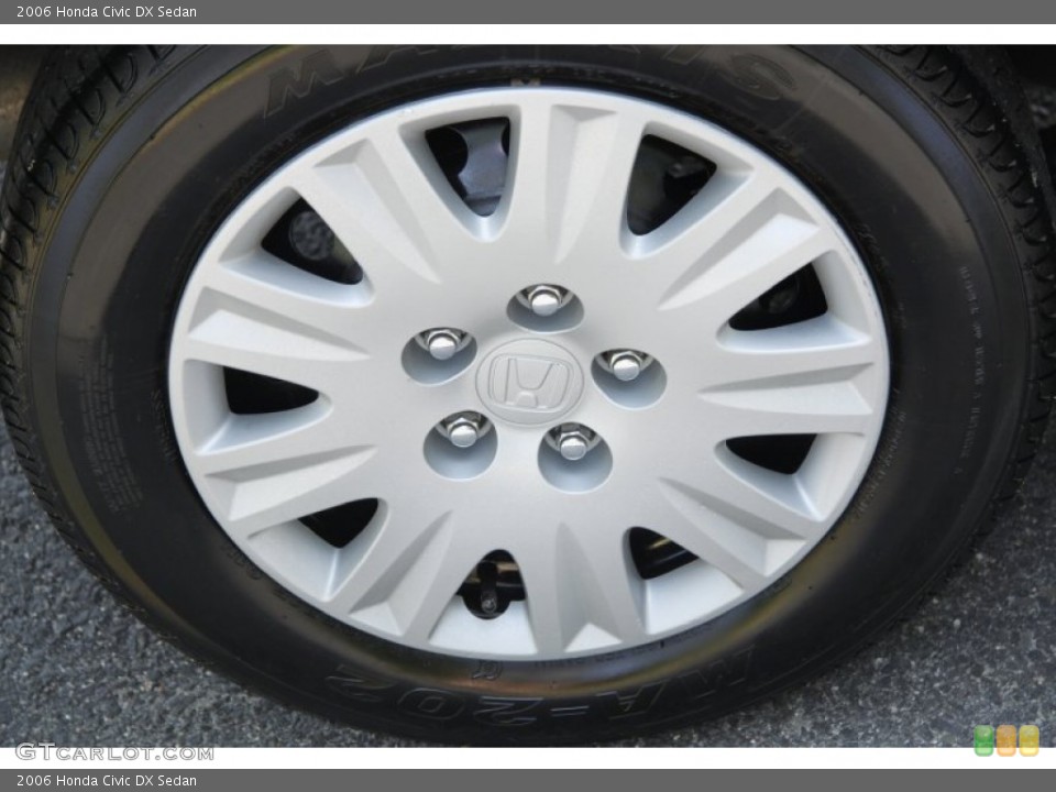 2006 Honda Civic DX Sedan Wheel and Tire Photo #51675708