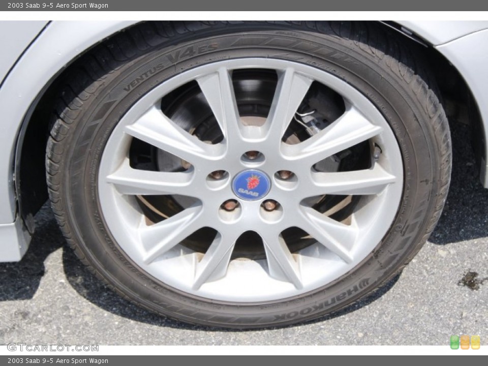 2003 Saab 9-5 Aero Sport Wagon Wheel and Tire Photo #51677724