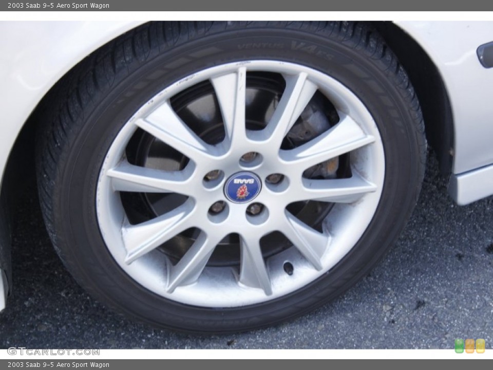 2003 Saab 9-5 Aero Sport Wagon Wheel and Tire Photo #51677757