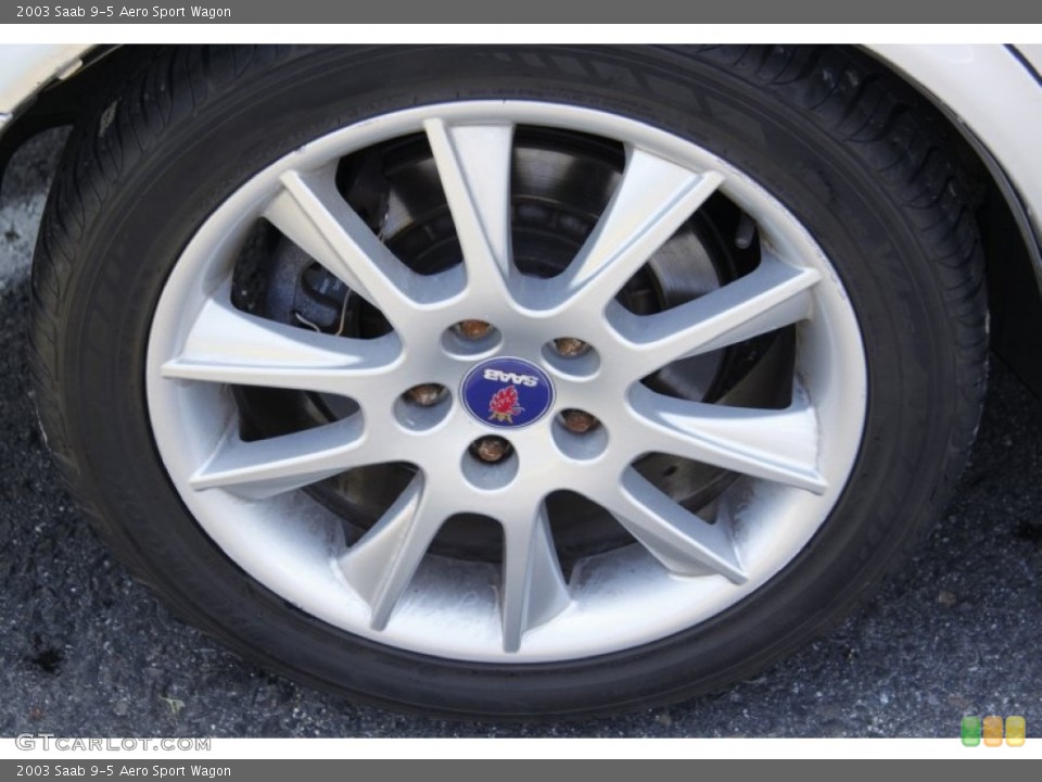 2003 Saab 9-5 Aero Sport Wagon Wheel and Tire Photo #51677772