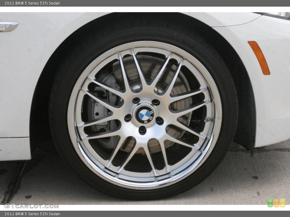 2011 BMW 5 Series 535i Sedan Wheel and Tire Photo #51681093
