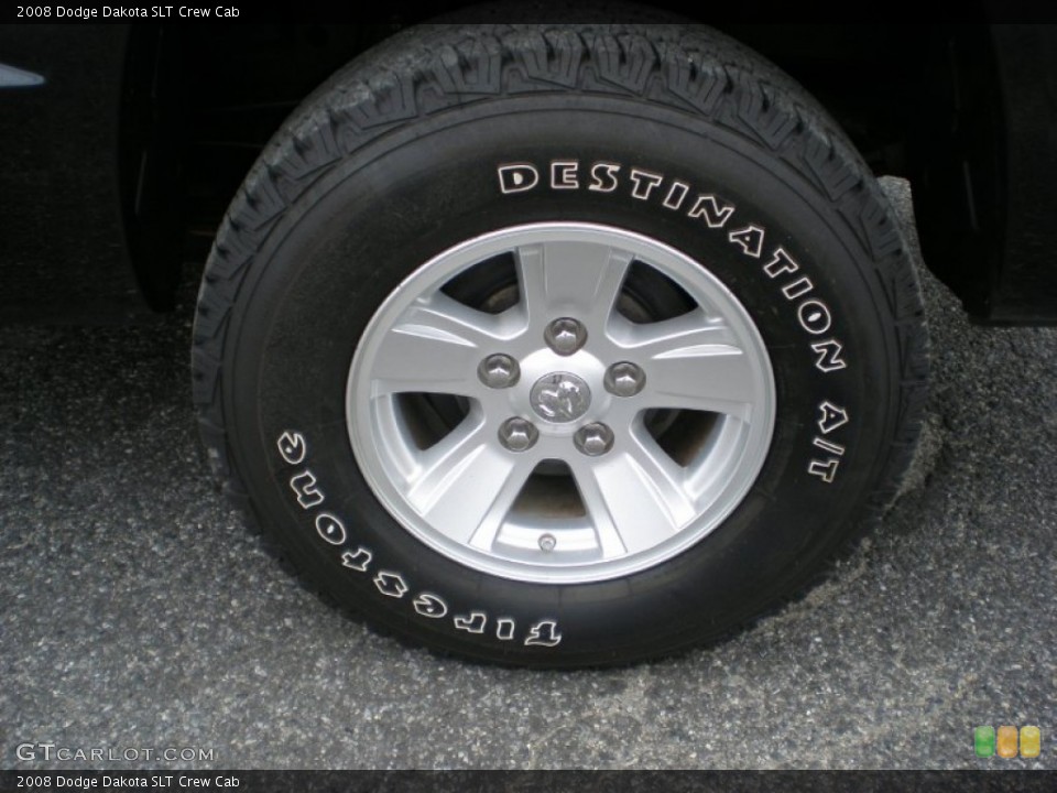 2008 Dodge Dakota SLT Crew Cab Wheel and Tire Photo #51689761