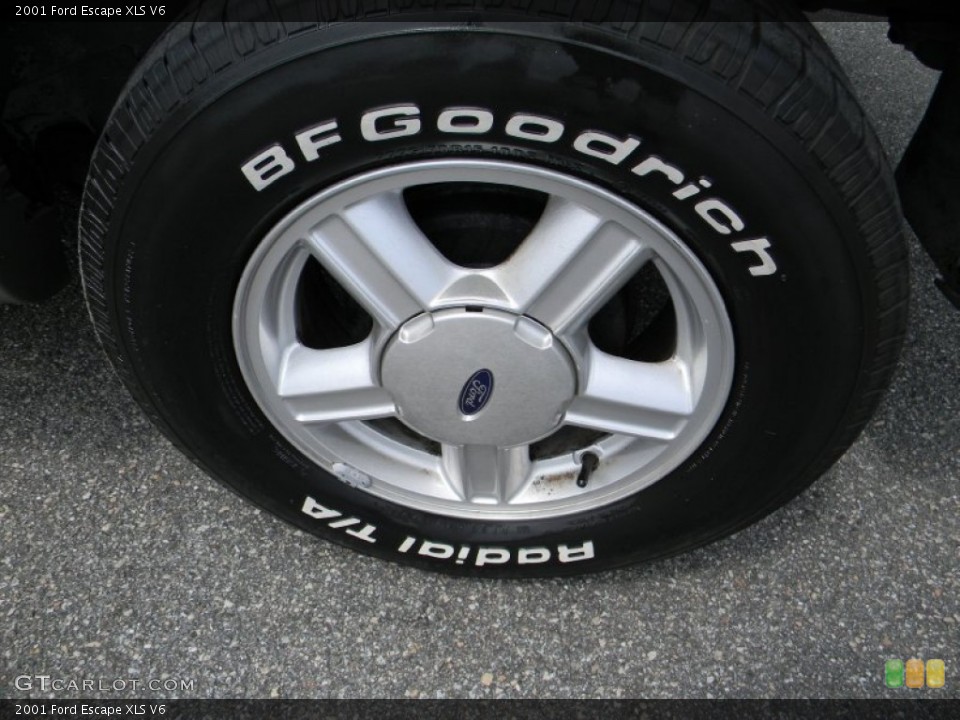 2001 Ford Escape XLS V6 Wheel and Tire Photo #51710989