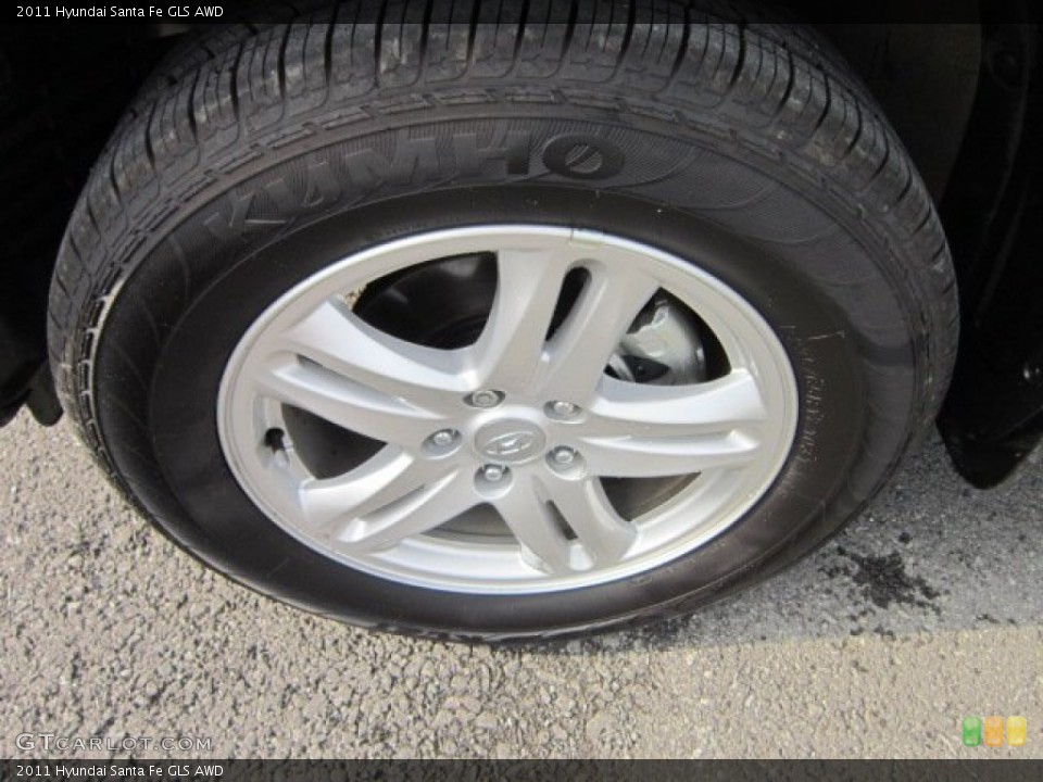 2011 Hyundai Santa Fe GLS AWD Wheel and Tire Photo #51720526