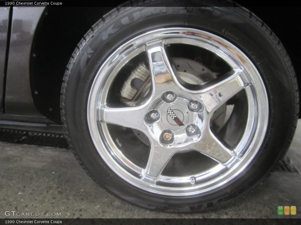 1990 Chevrolet Corvette Coupe Wheel and Tire Photo #51736885