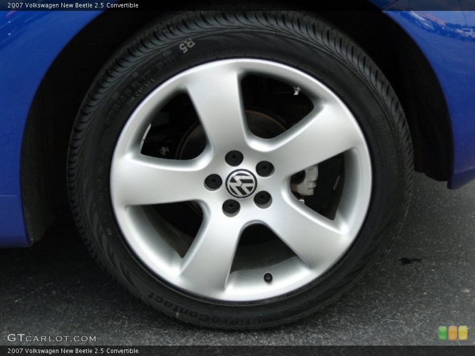 2007 Volkswagen New Beetle 2.5 Convertible Wheel and Tire Photo #51755123