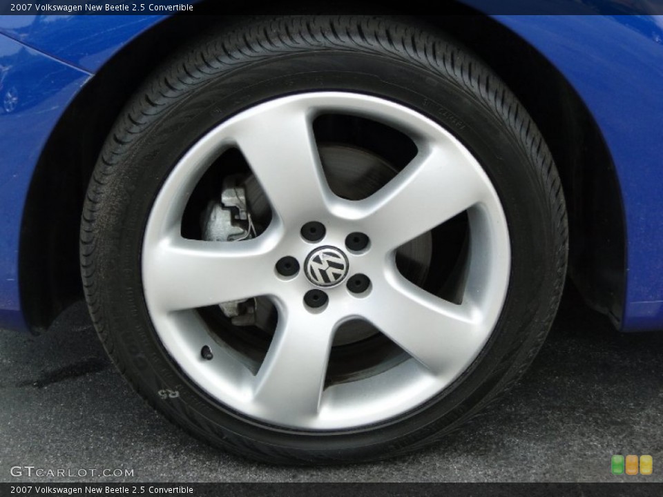 2007 Volkswagen New Beetle 2.5 Convertible Wheel and Tire Photo #51755134