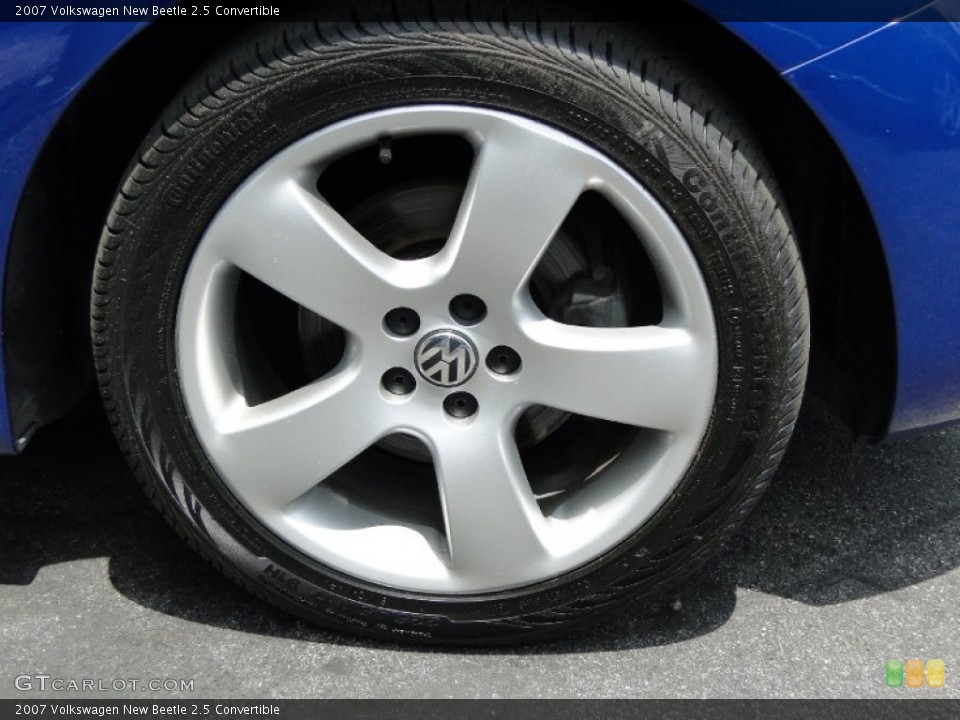 2007 Volkswagen New Beetle 2.5 Convertible Wheel and Tire Photo #51755152