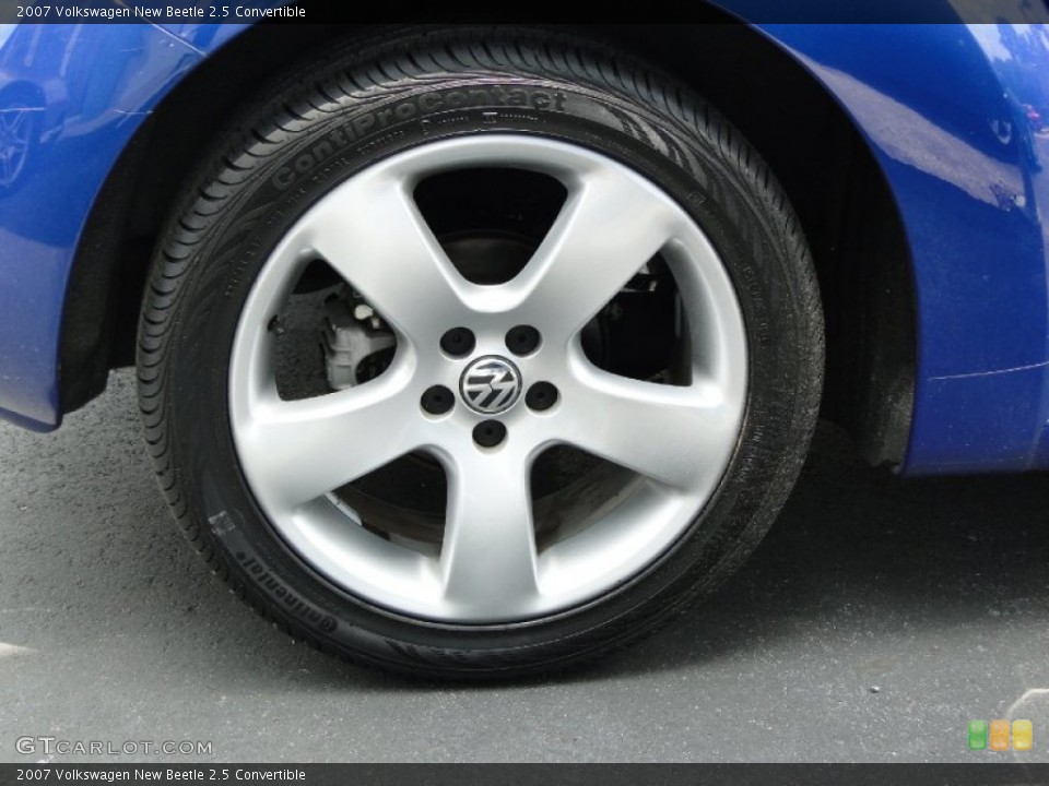 2007 Volkswagen New Beetle 2.5 Convertible Wheel and Tire Photo #51755170