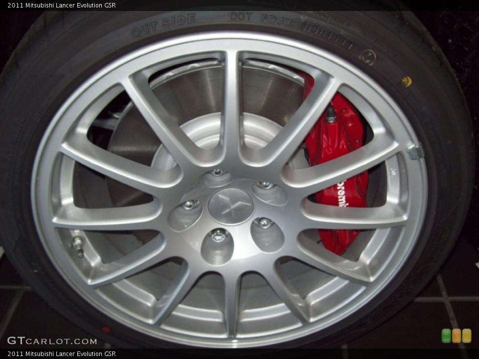 2011 Mitsubishi Lancer Evolution GSR Wheel and Tire Photo #51772175