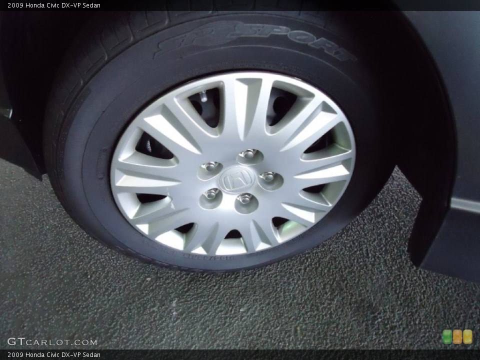 2009 Honda Civic DX-VP Sedan Wheel and Tire Photo #51775300