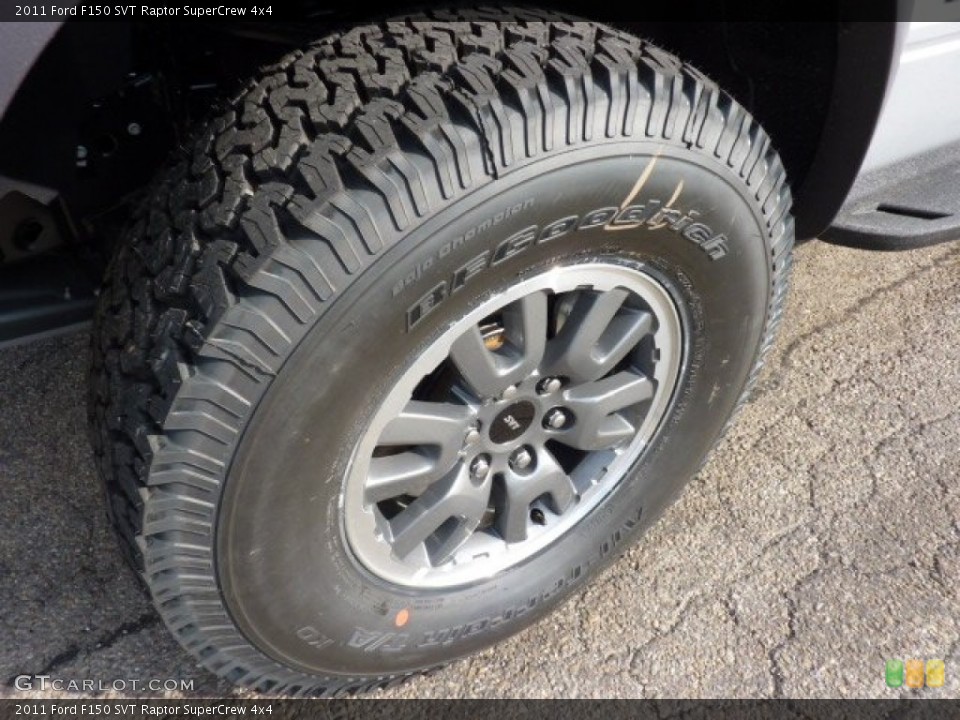 2011 Ford F150 SVT Raptor SuperCrew 4x4 Wheel and Tire Photo #51786272