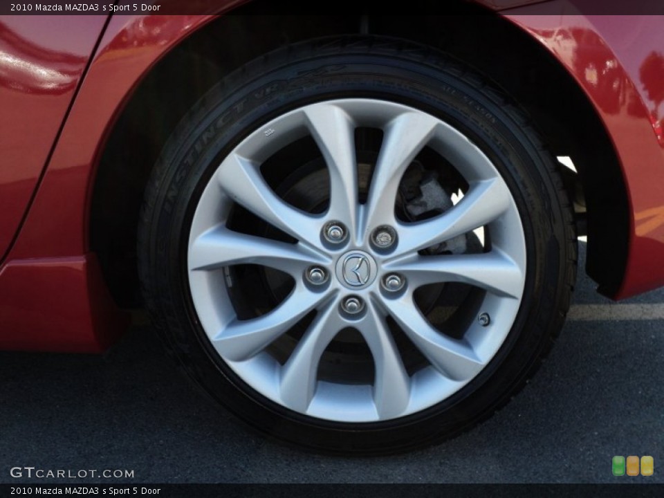 2010 Mazda MAZDA3 s Sport 5 Door Wheel and Tire Photo #51792859