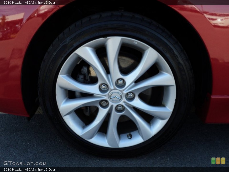 2010 Mazda MAZDA3 s Sport 5 Door Wheel and Tire Photo #51792872
