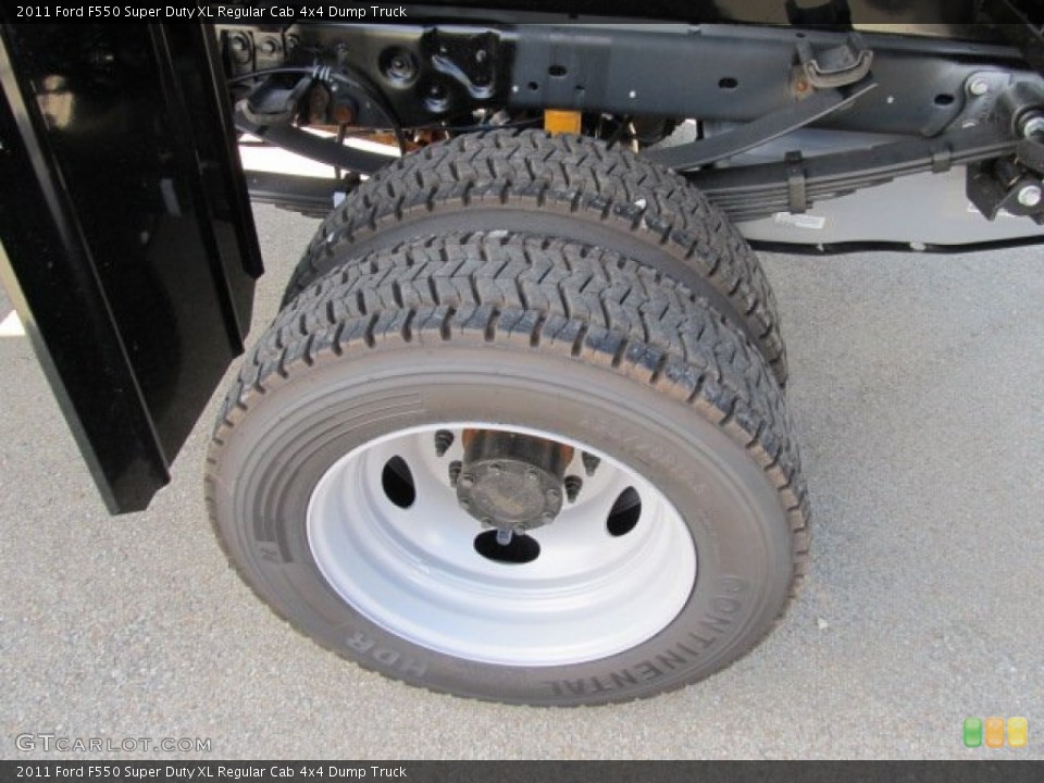 2011 Ford F550 Super Duty XL Regular Cab 4x4 Dump Truck Wheel and Tire Photo #51794168