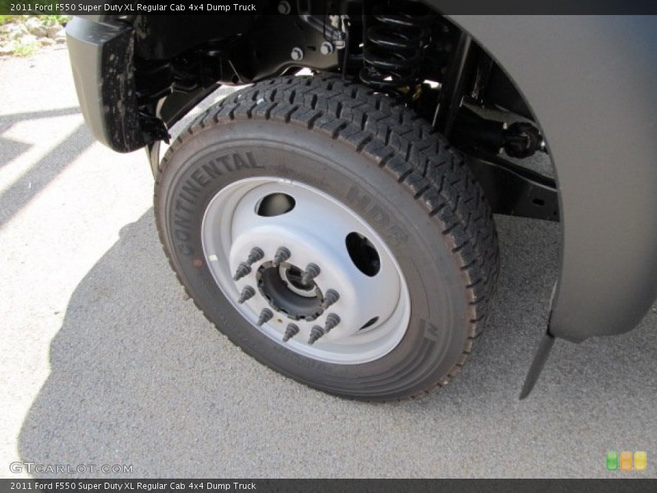 2011 Ford F550 Super Duty XL Regular Cab 4x4 Dump Truck Wheel and Tire Photo #51794186