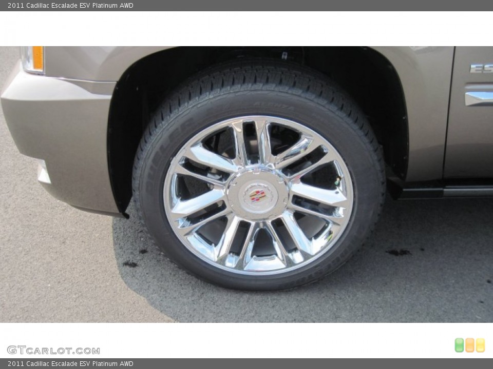 2011 Cadillac Escalade ESV Platinum AWD Wheel and Tire Photo #51803894
