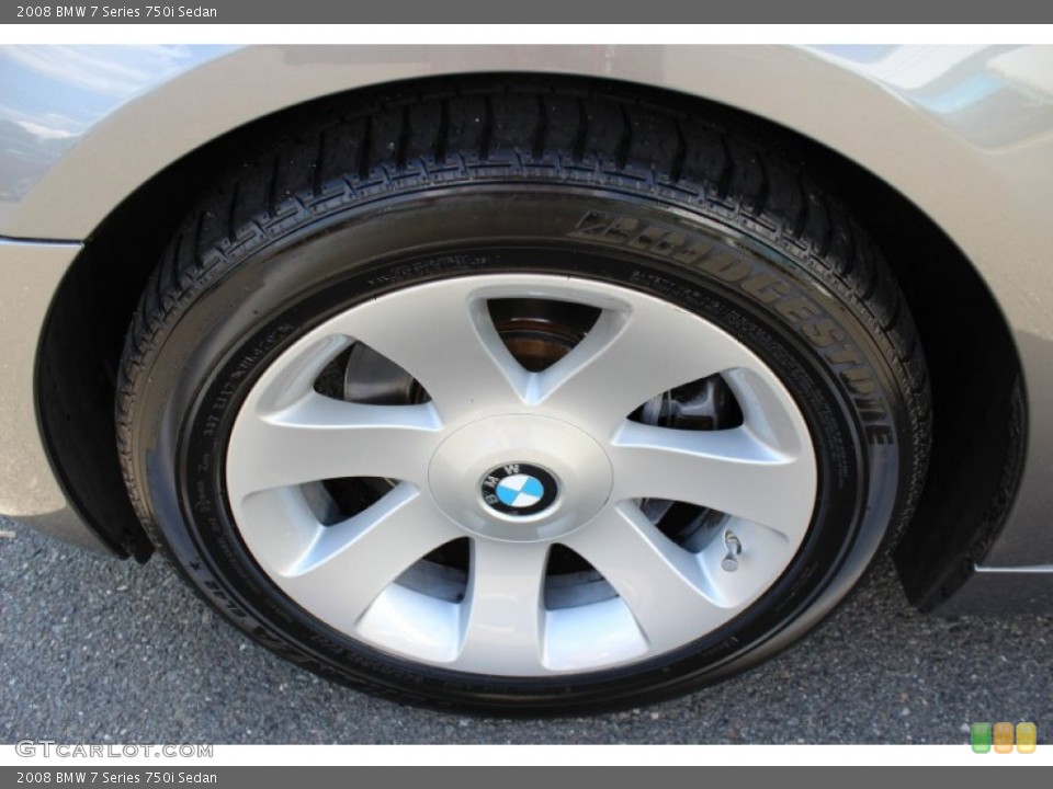2008 BMW 7 Series 750i Sedan Wheel and Tire Photo #51812672
