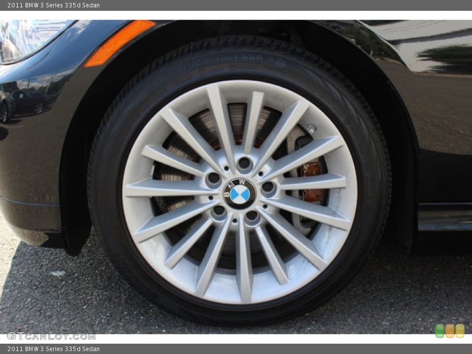 2011 BMW 3 Series 335d Sedan Wheel and Tire Photo #51813410