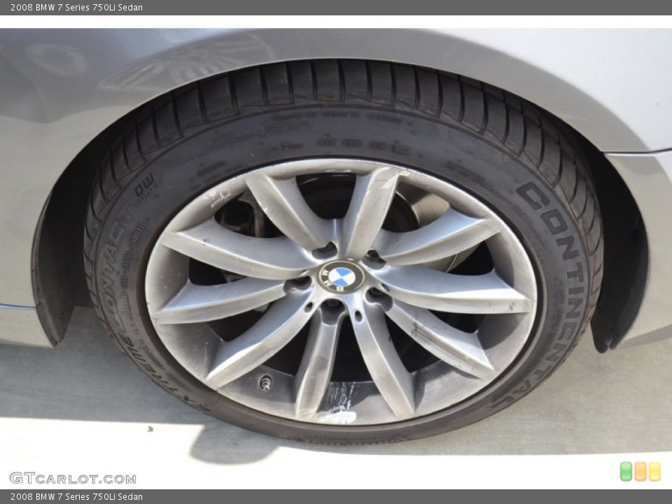 2008 BMW 7 Series 750Li Sedan Wheel and Tire Photo #51813776