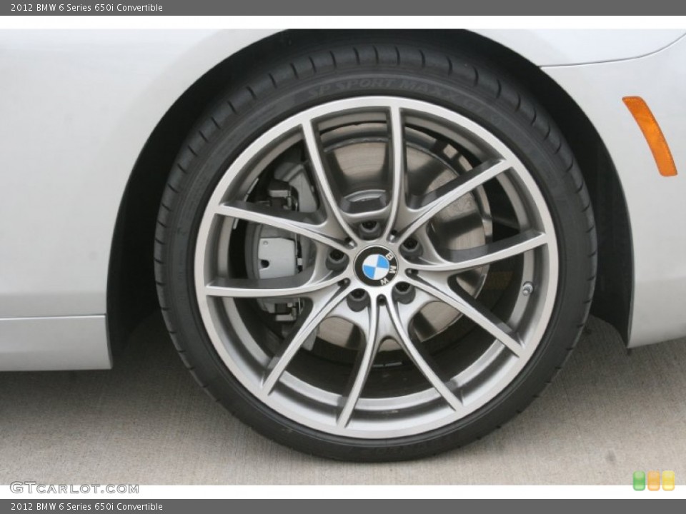 2012 BMW 6 Series 650i Convertible Wheel and Tire Photo #51842761