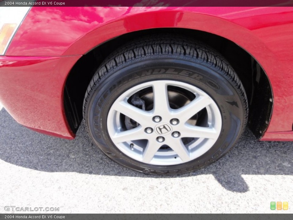2004 Honda Accord EX V6 Coupe Wheel and Tire Photo #51855218