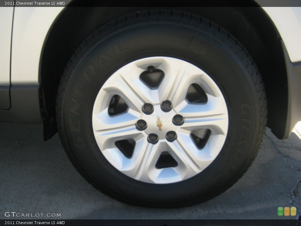 2011 Chevrolet Traverse LS AWD Wheel and Tire Photo #51869344