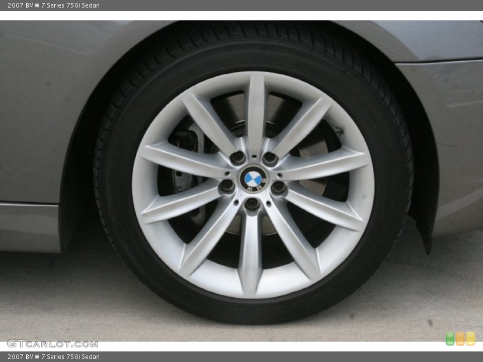 2007 BMW 7 Series 750i Sedan Wheel and Tire Photo #51879164