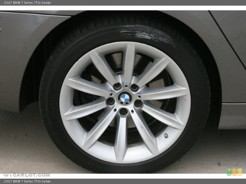 2007 BMW 7 Series 750i Sedan Wheel and Tire Photo #51879179