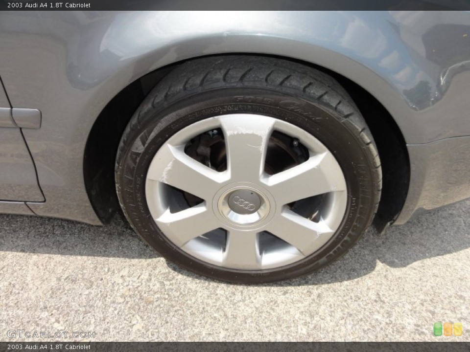 2003 Audi A4 1.8T Cabriolet Wheel and Tire Photo #51905708