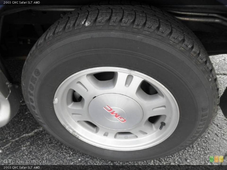 2003 GMC Safari SLT AWD Wheel and Tire Photo #51927507