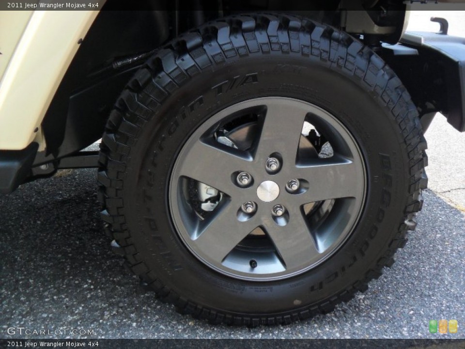 2011 Jeep Wrangler Mojave 4x4 Wheel and Tire Photo #51941760