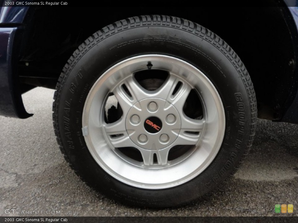 2003 GMC Sonoma SL Regular Cab Wheel and Tire Photo #51944234