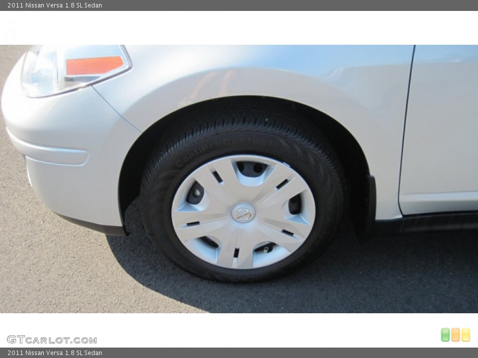 2011 Nissan Versa 1.8 SL Sedan Wheel and Tire Photo #51975053