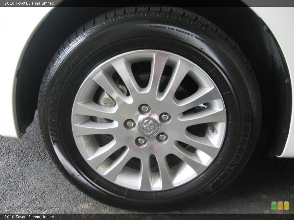 2010 Toyota Sienna Limited Wheel and Tire Photo #51976337