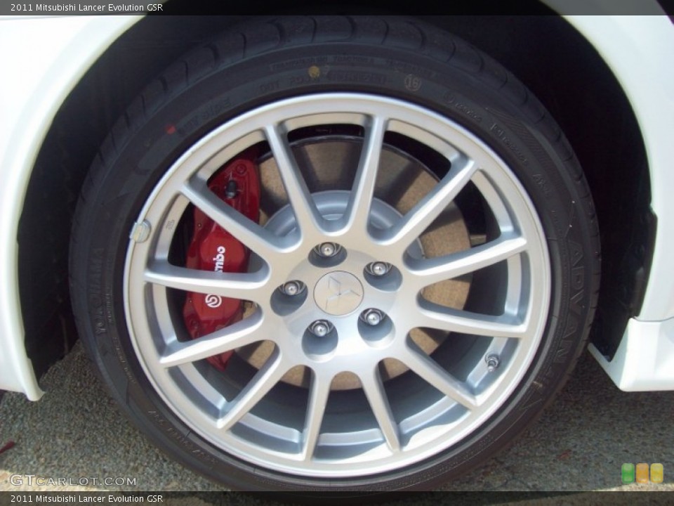 2011 Mitsubishi Lancer Evolution GSR Wheel and Tire Photo #51986501