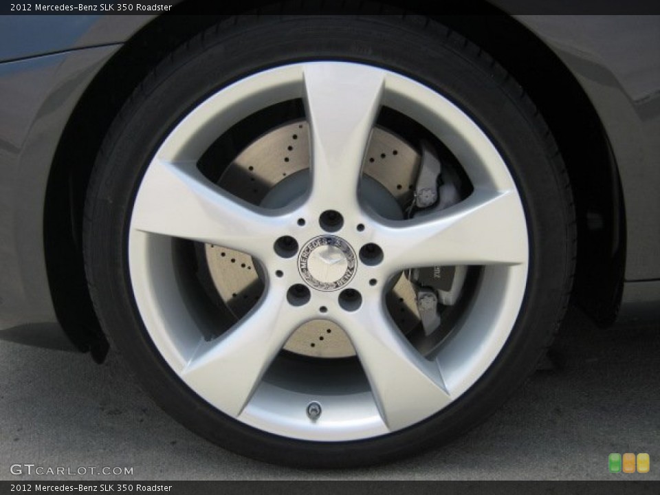 2012 Mercedes-Benz SLK 350 Roadster Wheel and Tire Photo #51989711