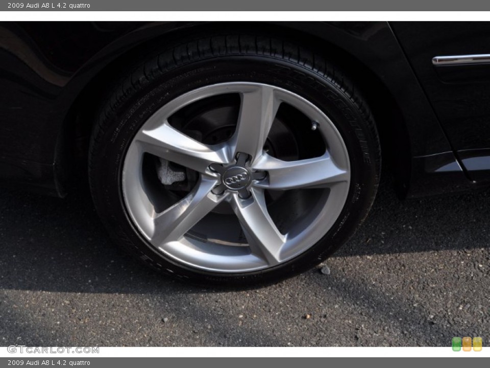 2009 Audi A8 L 4.2 quattro Wheel and Tire Photo #52013262